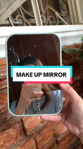Face Makeup Mirror Desktop Vanity Mirror Large Folding Portable Square Mirrors Swak na swak to sa table niyo sa office, sa bedroom niyo, at kung san pa kayo comfy mag make up. Para kita mo lagi itsura mo. cutie!  ##fyp##tiktokbudolfinds##makeupmirror##vanitymirror##portablemirror #mirror 