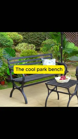 Update you backyard and your patio with this park bench now. You will love it. #phivilla #phivillaus #Outdoors #garden #bench #chair #patio #patiodecor #yard #yardwork #furniture 