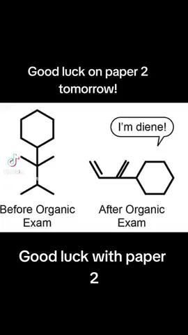 Good luck with AQA chemistry A-level paper 2 on Tuesday. Hope you are triene your best!