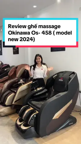 Review ghế maasage toàn thân Okinawa Os-458 mẫu ghế mới nhất hiện nay! Giá chỉ 1X.xxx.xxx₫ tặng kèm 1 máy massage bấm huyệt Okinawa+ 1 lọ vệ sinh da ghế #okinawa #ghematxa #ghemassage  #ghematxatoanthan #chighemassageokinawa #os458