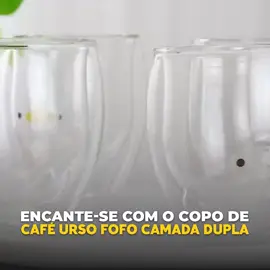 🎉 Descubra o **Copo de Café Urso Fofo Camada Dupla**! ☕🐻  🔹 Design adorável e único 🔹 Perfeito para presentear! Garanta o seu e leve fofura e praticidade para o seu dia a dia! Para mais produtos incríveis acesse o link na Bio #CopoFofo #CaféQuentinho #DesignÚnico #PresentePerfeito #CaféComEstilo #UrsoFofo #FofuraEmDobro #CamadaDupla 