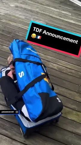 That's one way to announce you're going to the Tour de France 😅 🎥 Via: @magnuscort #TourDeFrance #roadcycling #cycling 