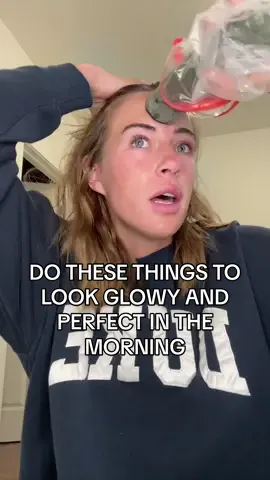 If you try anything TRY THE FIRST STEP!!! I love my mornings now that I do these things #morningroutine #glowyskinroutine #morningskincareroutine #faceicing #hypochlorousacid #guasha 