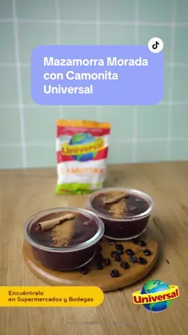 Una clásica mazamorra morada 💜 deliciosa y calentita, ideal para esta temporada de frío 🥶. 🌟 Completa esta receta utilizando Camotina Universal para darle una mejor consistencia. ¿Te animas a prepararla? #Universal #RecetasFaciles #RecetasTikTok #HagamosUniversalLoDulceDeLaVida #MazamorraMorada #RecetasFaciles #CamotinaUniversal