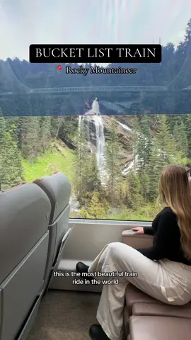 Welcome aboard the @rockymountaineer, a beautiful luxury train that goes through Canada’s Rocky Mountains 🏔️ TAG someone you want to do this with! 🚂 #RockyMountaineer 