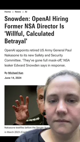 Surprise OpenAI news! Well its only kind of a surprise. I guess it’s not really. #cybersecurity #nsa #ai #llm #openai #deepstate 