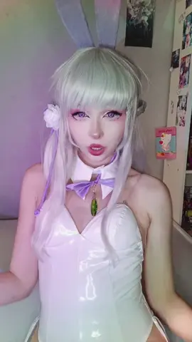 I look incredible~ #emiliarezerocosplay #re:zero #rezerocosplay #emiliacosplay #emiliarezero #emilia #bunnysuit #bunnysuitgirl #viralvideo  #bunnysuitcosplay #foryou #dc #trending 