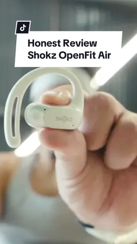 Honest review on the Shokz OpenFit Air #shokzopenfit #shokzopenfitair #openearheadphone 