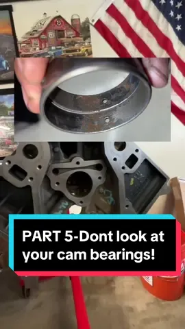 PART 5-Forbidden cam bearing glance. #cars #cartok #engine #enginebuild #ls #nascar #chevy #camaro #carsoftiktok #cartiktok 