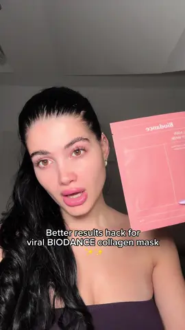 I absolutely loveeee the viral Korean overnight mask but applying your skincare underneath is next level game changing 🤭✨🤍 #viralskincare #biodance #biodancecollagenmask #glassskin #koreanskincare #fyp #collagenfacemask #kbeautyskincare 