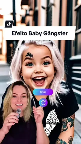 Efeito Baby Gângster IA . Como usar o efeito #babygangster #ia #Ai #eusonheiquetinhaviajadoprosanos90 #efeitonovo 