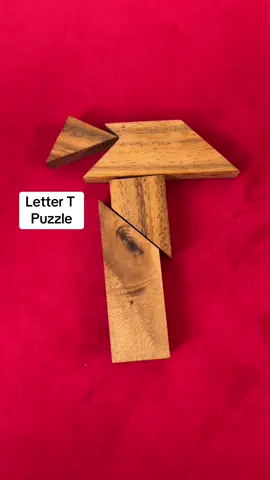 Using only these for puzzle pieces build a T shape. Did you know you could also use it to build a V shape? #puzzlesolving #puzzles #puzzlemaster #puzzle 