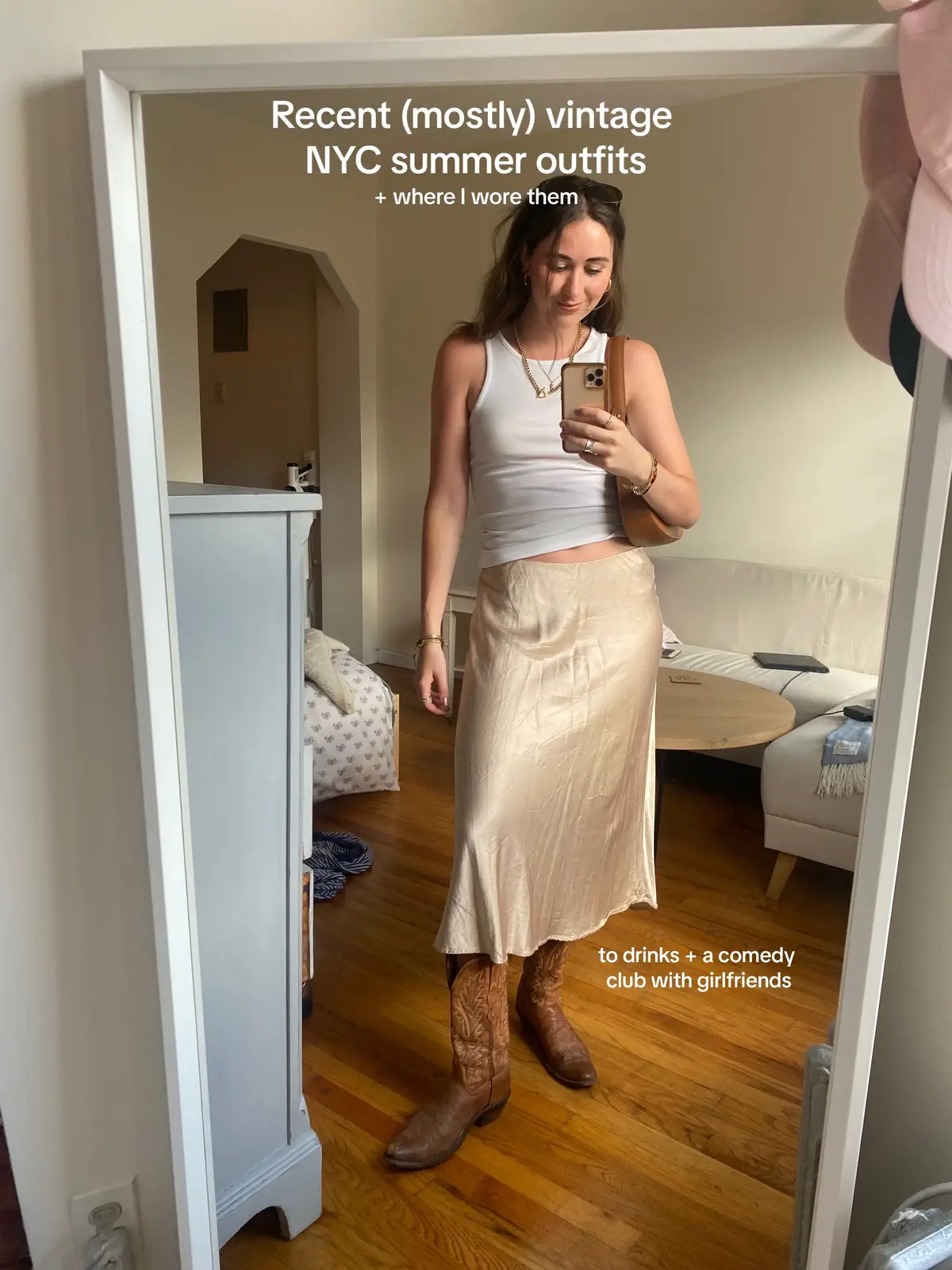 Some recent fits I’ve worn in New York this summer #secondhandfashion #vintage #thriftstyle #summerstyle #nyc 