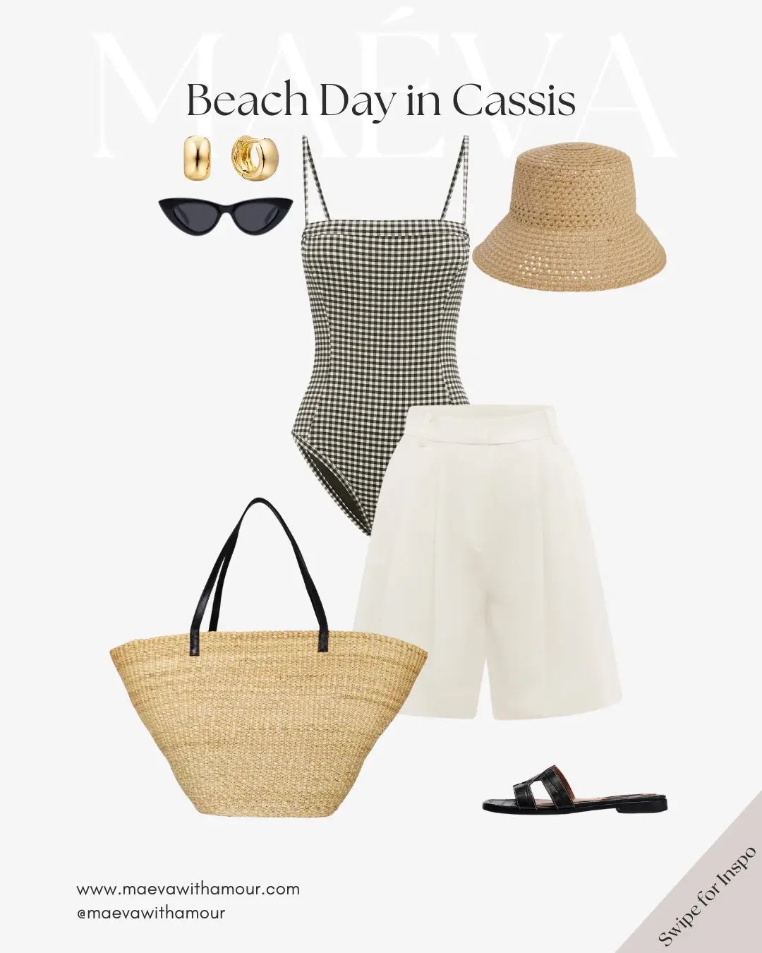 Effortless elegance for a beach day in Cassis ☀️ What’s your favorite summer activity? Loving this look? Share your version with #maevawithamour for a chance to be featured!  Follow for your daily dose of style inspiration. Find all the outfit details and links on www.maevawithamour.com or link in bio! With Amour, M. @ShopMy #ootd #rivierastyle #frenchrivierachic #styleguide #elegantdetails #dailyfashion #instafashion #outfitoftheday #styleinspo #fashiondiaries #styleblog #outfitinspiration #effortlesslychic #styledaily #fashion #outfitgoals #casualchic #mediterraneanstyle #chicoutfit #sainttropez #frenchfashion #coastalchic #travelstyle #summerinfrance #rivieralife #france #southoffrance #travel 