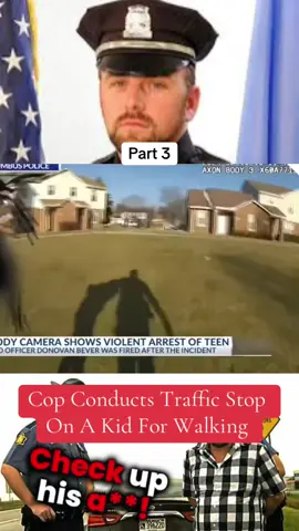 Cop Conducts Traffic Stop On A Kid For Walking | He Gets Fired Immediately part 3 #fyp #cops #copsontiktok #policeofficer #police 