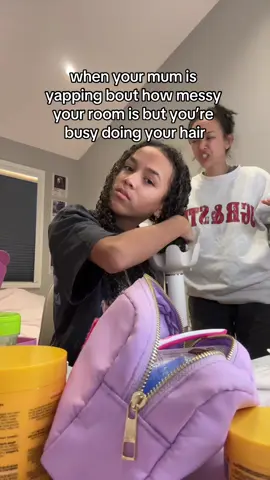 Diffusing my curls with my shark speed style is more important than a clean room tbh @SharkBeautyAU #SharkFlexStyleAU #ForAllHairKind #CurlsWithShark #Myattachmentstyle #ad 