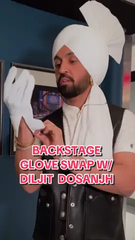 Backstage glove swap with Diljit Dosanjh! (@Shivaeya) #DiljitOnFallon #FallonTonight #TonightShow #DiljitDosanjh #BornToShine #JimmyFallon 