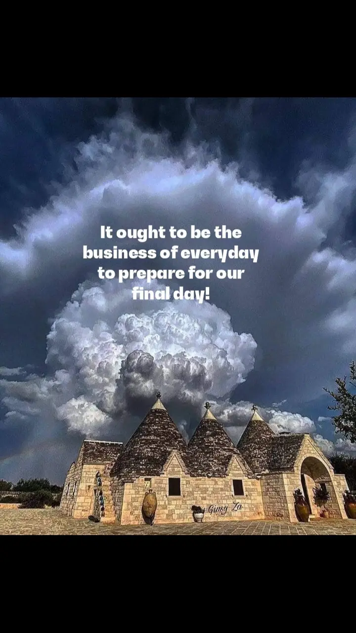 This life is a preparation for the next!