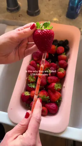 strawberry hack 🍓✨ #strawberries #foodhacks #LifeHack #strawberry 