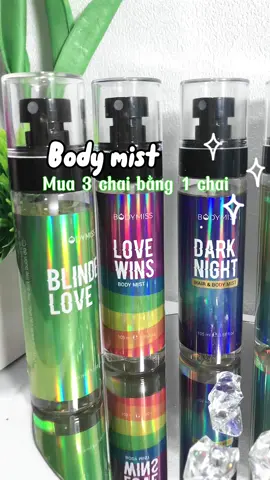 Hướng dẫn săn 3 chai body mist chỉ hơn 100 cành. #bodymist #nuochoabodymist #lovewins #darknight #xuhuong #viral #fyp #eherbvietnam 