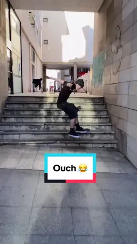 Ouch 😂 #viralhook #funny #transition #funnyedit #skate #fail 