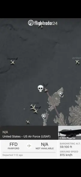 B-2💀 (edited not real)#fyp#plane#rareflightradar24 #b2plane #flightradar24 