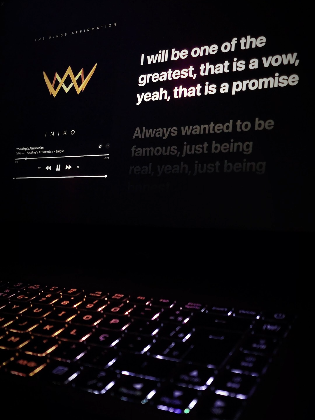 the kings affirmation - iniko #fyp #music #lyrics #iniko