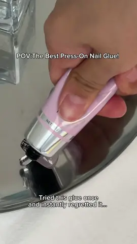 The best nail glue!#luloulife #luloupressonnail #nails💅 #nails #pressonnails #nailglue #nailsvideotutorial #fyp #fy 