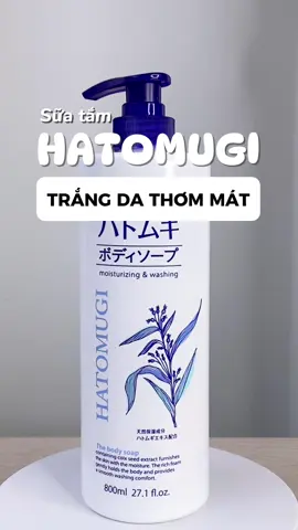 Sữa tắm Hatomugi 800ml dưỡng trắng cấp ẩm da, hương thơm hoa cỏ tươi mới nhẹ nhàng. Các bác dùng thừ nhaa #myphamhb #suatam #hatomugi 