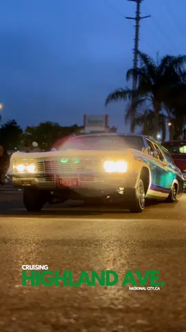 STAY CRUISIN’⚜️ #CruisingHighlandAve • #cruisingisnotacrime #nationalcity #westaycruisin #lowrider  #highlandave #chevrolet