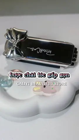lược chải tóc mini gấp gọn 🎀 #caliyibeautifulstore #luocgapgon #luocchaitoc #dethuong #unboxing 