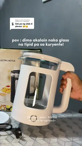 Replying to @Ana Karenina Ambrocio sulit talaga neto mga mi napakatipid sa kuryente! #electrickettle #kettle #householdproducts #householdgoods #householditems 