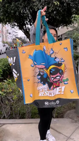 Campte con estilo con juestras bolsas de mercado #romax 🤩 #dccomics #batman #fyp #centrodelima #importaciones 