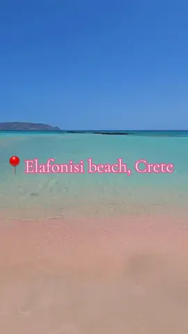 📍Elafonisi beach, Crete 💕 One of the most beautiful beaches in Crete, famous for its pink sand and stunning crystal clear waters. It's a must if you visit Crete! ... #elafonisi  #elafonisibeach #pinkbeach #crete #bluewater #beach #Summer #fyp 