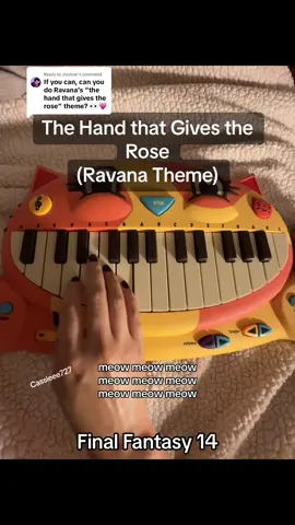 Replying to @Justine 🐱I had so much fun with this one! Hope you like it ☺️❤️ — The Hand that Gives the Rose by Masayoshi Soken  @Cassie | Cassieee727 🦁 #ffxiv #finalfantasy14 #catpiano #ffxivtok #finalfantasy 