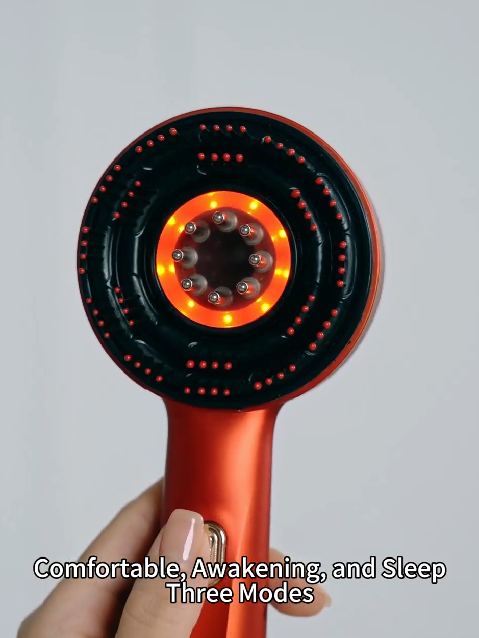 Electric Scalp massager & Hair Growth Comb Red Light Anti-Hair Loss Treatment with Vibrating Massage Electric Head Massager