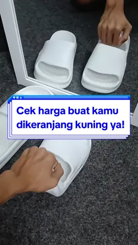 co sandal keren di keranjang kuning😉 #rekomendasisandal #sandal #sandalpria #sandalselop #sandalseloppria #sandalkeren 