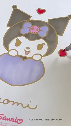 クロミ様のイラストがまさかの変身...？👀 #イラスト #似顔絵 #世界クロミ化計画 #KUROMI #KUROMIFYTHEWORLD #sanrio #サンリオ