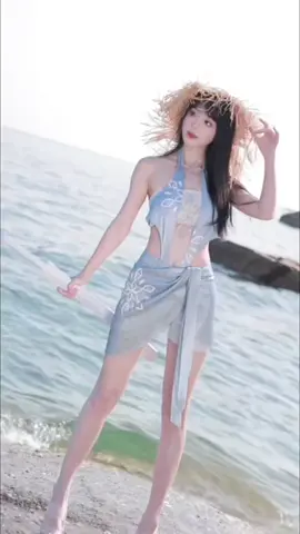 二二二月（eryue）海灘#chinesegirl #beautiful#китай 