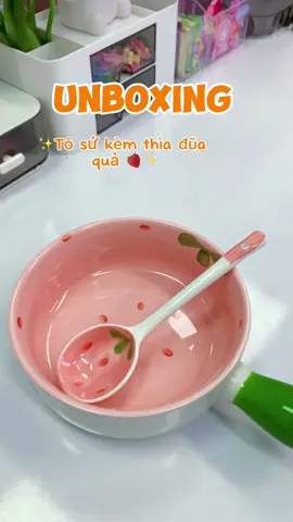 Tô dâu tay có tay cầm kèm thìa đũa siêu tiện #capcut #tosu #batsu #tosudautay #batdautay 