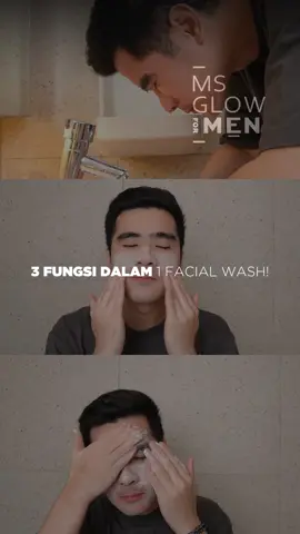 3 FUNGSI DALAM 1 FACIAL WASH! #msglowformen #skincarepria #skincareroutine