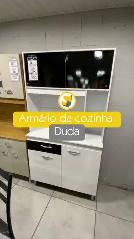 Organize sua cozinha com o Armário Duda 90cm! Com 4 portas e 1 gaveta, é perfeito para seu espaço. 🍽✨ #Organização #CozinhaFuncional #MóveisPoquema