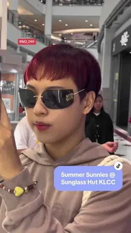 let’s hunt for new summer sunnies! 😎 @@sunglasshut #sunglasshut #sunglasshutmalaysia #summersunnies #designereyewear #designersunglass #designersunnies #guccimalaysia #guccieyewear #miumiumalaysia #miumiueyewear #pradamalaysia #pradaeyewear #raybanmalaysia #raybaneyewear #theklccboy #suriaklcc #fypmalaysia 