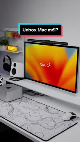 Clip mở hộp mac studio m2 max #desksetup #deskaccessories #LearnOnTikTok #banlamviec #nghiensetup #decor #macstudio 