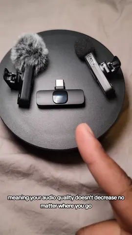 These microphone will instantly and noticeably increase your audio quality and are essential for content creators . Recorded using Lavalier microphone  #microphone #wirelessmicrophone #lavaliermicrophone #lavalier #contentcreator #phoneaccessories #ebfindsforme #tiktokshop #tiktokmademebuyit 