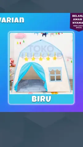 Tenda Mainan Anak Jumbo 3-4 orang Playhouse Kemah Rumah Camping Princess Castle#mainananak #fyp #foryoupage #lewatberanda 
