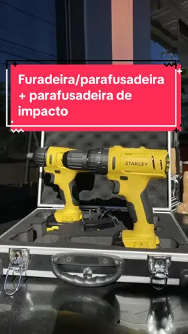 Furadeira/parafusadeira mais parafusadeira de impacto stanley