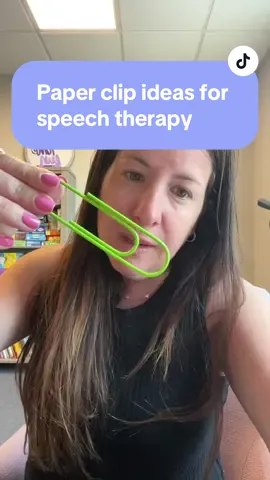 Yes we can do therapy even with a paper clip! #Slp #slpsoftiktok #slpgradstudent #slplife #speech #slpa #schoolslp #speechtherapy #speechpathology #speechpathologist #slpproblems #slpgrad #articulation #language #speechlanguagepathologist #speechify #specialeducation 