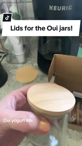 Follow please! Save those glass jars and add these cute bamboo lids!  #ouiyogurtjar #oui #glassjars #amazonfinds #recycle #recycled #recycledglass @Yoplait Yogurt 