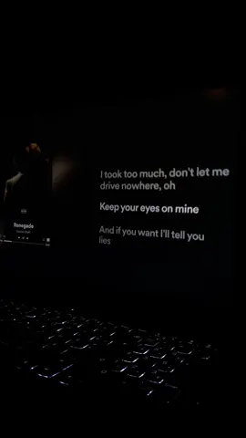 Renegade 🎵 #spotifylyrics #fyp #applemusic #spotify 
